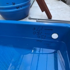 ブルコンテナ180 水槽　大型　シンワ　
プラ舟の画像