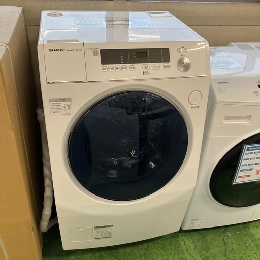 SHARP ドラム式洗濯乾燥機 ES-H10E-WL 2021年製