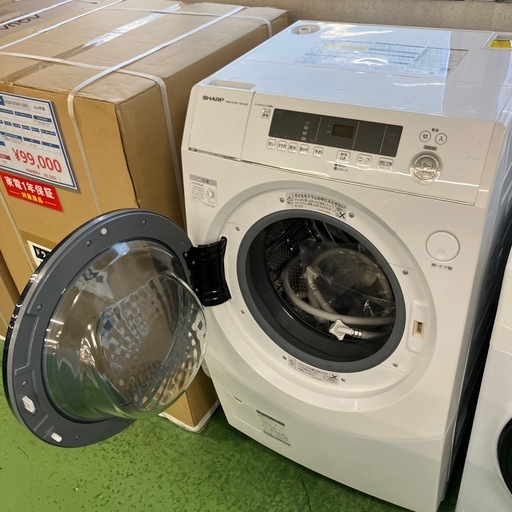 SHARP ドラム式洗濯乾燥機 ES-H10E-WL 2021年製