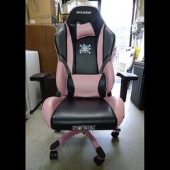 札幌お引き取り限定◆家具◆AKRacing×ONE PIECE◆ワンピース◆コラボ ゲーミングチェア◆チョッパーモデル◆ピンク◆W70 D70 H128-135の画像