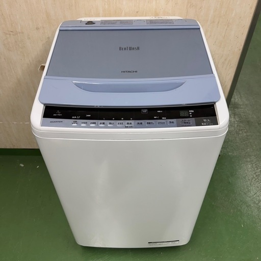 R24日立 ビートウォッシュ 洗濯機 インバーター搭載 大容量 7kg 小型