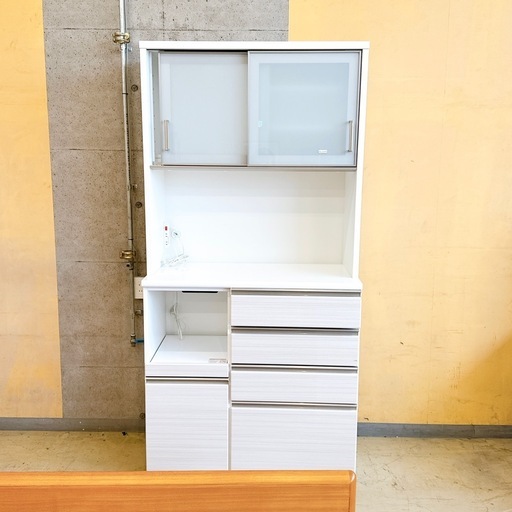 ニトリ 食器棚 キッチンボード  ホワイト