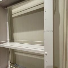 【お渡し確定】隙間収納ラック ホワイトの画像