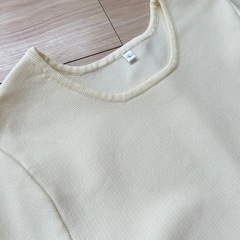 【引き取り限定】coca トップス　オフホワイト　サイズLの画像