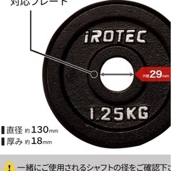 IROTEC アイアンプレート 1.25kg 4枚 セットの画像