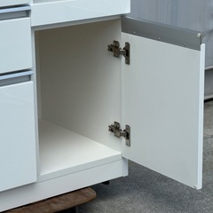 A616◇ニトリ◇レンジボード◇キッチンカウンター◇食器棚◇美品◇レジューム 120の画像