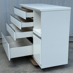 A616◇ニトリ◇レンジボード◇キッチンカウンター◇食器棚◇美品◇レジューム 120の画像