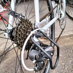 【札幌市内配達無料】バッチリ！整備済み！中古車 　アサヒサイクル　reunion  COLEL　2x7段切替　フレームサイズ535　タイヤサイズ700x25　フル装備！の画像