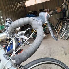 【札幌市内配達無料】バッチリ！整備済み！中古車 　アサヒサイクル　reunion  COLEL　2x7段切替　フレームサイズ535　タイヤサイズ700x25　フル装備！の画像