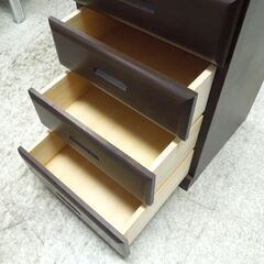 旭川家具 マルトミ スリムチェスト 6段チェスト 電話台 幅40.5cm 高さ78.5cmリビングチェスト 札幌市 北区 屯田 の画像