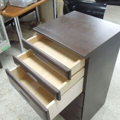 旭川家具 マルトミ スリムチェスト 6段チェスト 電話台 幅40.5cm 高さ78.5cmリビングチェスト 札幌市 北区 屯田 の画像