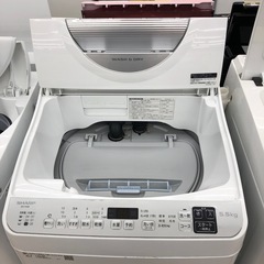 【ドリーム川西店御来店限定】☆ジモティー見たよ♪割引☆シャープ　5.5kg洗濯機　2021年製クリーニング済み 【2125560000028462】の画像