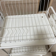 ニトリ 2段食器ラック 水切りラックの画像