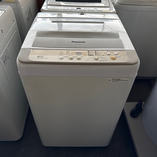 配達応談 2017年 パナソニック 6.0kg 全自動洗濯機 NA-F60B10 動作確認済