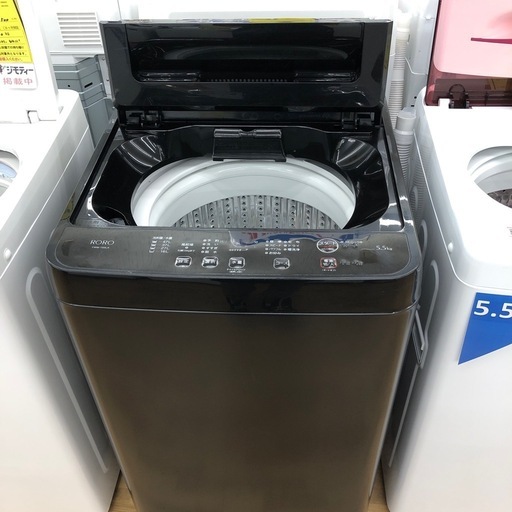 【ドリーム川西店御来店限定】☆ジモティー見たよ♪割引☆RORO  5.5kg洗濯機　2023年製　クリーニング済み 【2125560000028468】