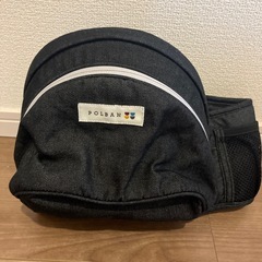 【美品】POLBAN ヒップシート ブラック/デニムの画像