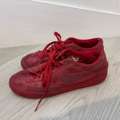 【27】ジャンク　NIKE BLAZER LOW PRM VNTG 赤 ナイキの画像