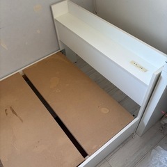 【2台あり】宮付きコンセント　ベッド　引き出し収納ありの画像