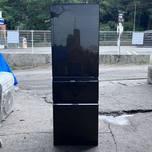 【✨稼動品?】三菱 3ドア冷凍冷蔵庫 MR-CX37F-BR 2020年製　現状品　✨簡易清掃・動作確認済❗️