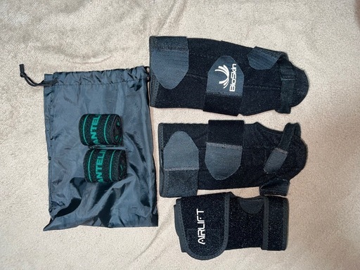 ARLIFT 手首サポーター ブラック 収納袋付きまとめてセット　数回使用