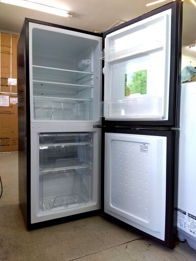 冷蔵庫 142L 2020年製 アイリスオーヤマ IRSD-14A-B ブラック 2ドア 右開き 100Lクラス 一人暮らし IRIS