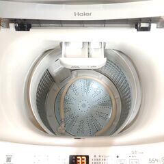 24年製 5.5kg Haier JW-U55 MK 超洗浄/スーツ/風乾燥 縦型 洗濯機の画像