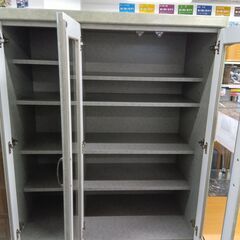 【ジ575】食器棚 緑色の画像