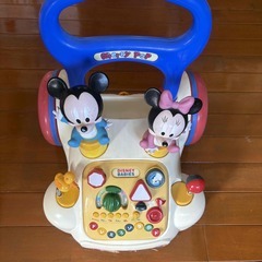 ミッキーマウス　手押しくるまの画像