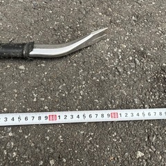 軽量 平バール バール 釘抜き 全長900mm 中古品 ④の画像