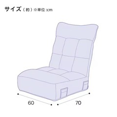 つながるハイバックポケットコイル座椅子(ロダトール YGR)の画像