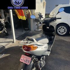 ☆即乗り車両☆ナンバー＆自賠責保険有り!!買い取り、下取り大歓迎!!保証付き車両になります♪　愛知県公安委員会登録業者(オートバイ商)☆GARAGE-ECO千音寺☆軽整備＆点検済み☆ヤマハ　グランドアクシス100銀　5-629名古屋市中川区より!!の画像