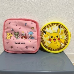 ポケモン ピカチュウ ポーチ ぬいぐるみ セットの画像