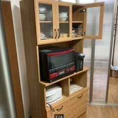 食器棚 キッチンボード　コンセント付の画像