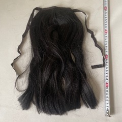 ウィッグ 付毛 4点セット カール部含む 病気治療 演劇 など 中古品  の画像
