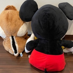 【無料】ミッキーとデールのぬいぐるみの画像