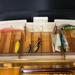 Olympic fishing tackle ルアー付きの画像