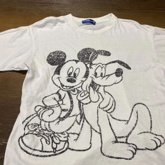 ミッキーマウス&プルート　レディースTシャツ　L の画像