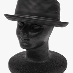 New Yorkハット　ラム革の画像