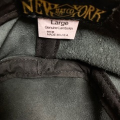 New Yorkハット　ラム革の画像