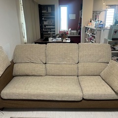 3人掛けソファ カロリーナSV 布製の画像