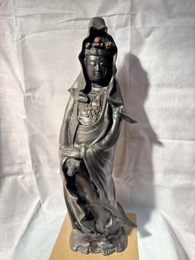 観音 菩薩 高さ≒60ｃｍ銅製 ブロンズ像 仏像