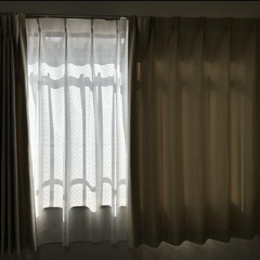100×110 ニトリ　遮光・防炎カーテンの画像