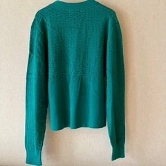 UNIQLO U ターコイズ カーディガン 長袖 Mサイズの画像