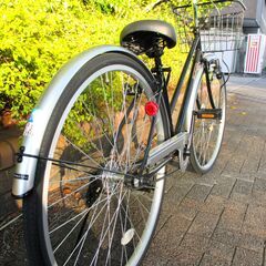 中古自転車 Radar ママチャリ 自転車 27インチ LEDライト ブラック 通勤 通学 近所のお出掛けなどにの画像