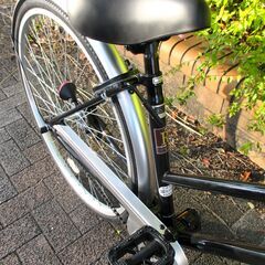 中古自転車 Radar ママチャリ 自転車 27インチ LEDライト ブラック 通勤 通学 近所のお出掛けなどにの画像