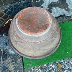 メダカ鉢  変わった陶器製　特大 メダカ鉢に大人気です✨の画像