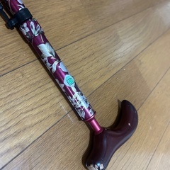 花柄 おりたたみ杖の画像
