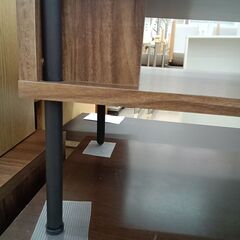 リユースのサカイ栃木店★ジモティ割あり★  TV台 ブラウン W100×D33.9×H32 クリーニング済み TC11005の画像