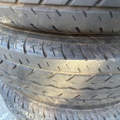 アルミ　ホイールタイヤ　4本セット　145/80R12 タイヤ製年2023年の画像