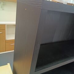リユースのサカイ栃木店★ジモティ割あり★  本棚 ブラック W80×D28.5×H146.5 クリーニング済み TC11007の画像
